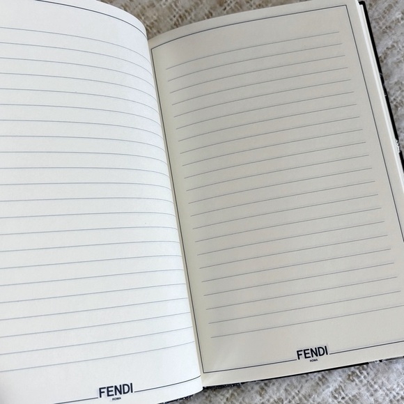FENDI Black and Silver Geometric Design Notebook - Picture 4 of 12